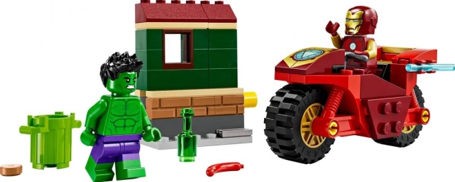 LEGO Marvel Super Heroes 76287 Iron Man s motociklom i Hulk