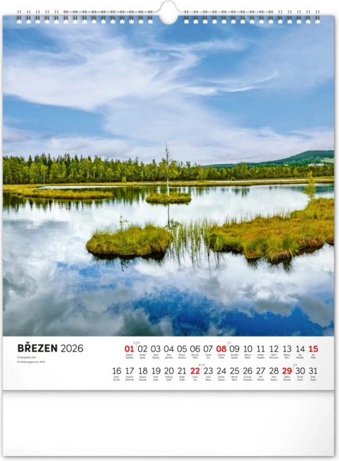 Zidni kalendar Šumava 2026