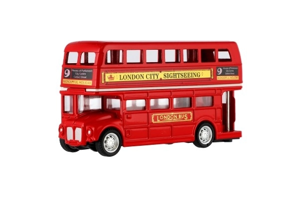 Crveni dvokatni autobus London 12 cm