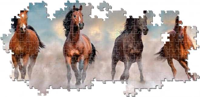Puzzle 1000 Komada Kompaktna Panorama Konji