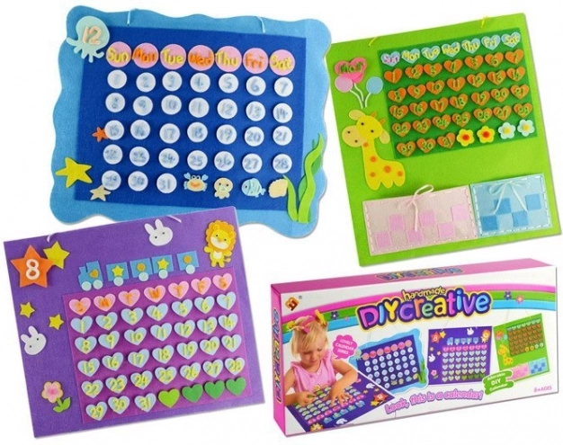 Tekstilni kreativni set – dječji kalendar od filca