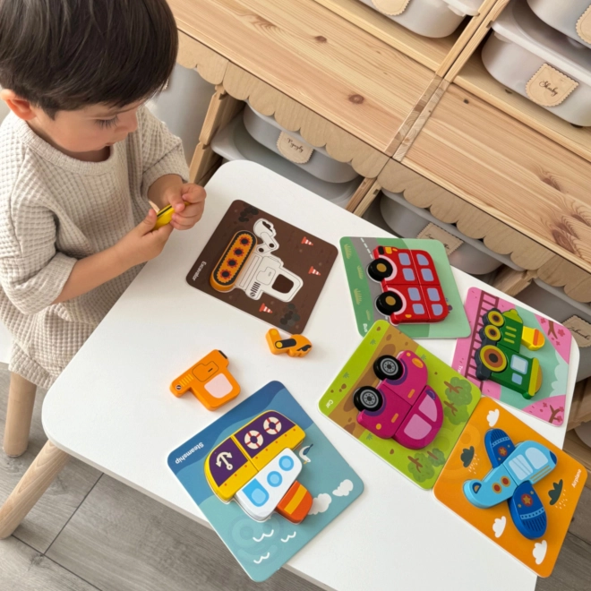 Woopie drvene puzzle vozila Montessori FSC
