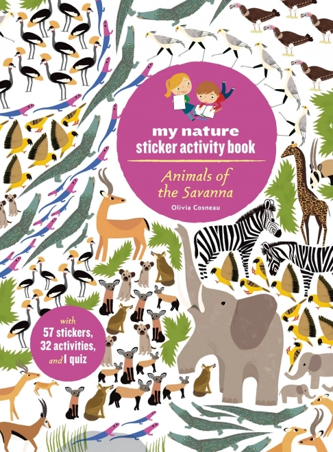Knjiga aktivnosti sa naljepnicama - Životinje savane