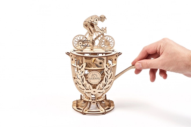 Ugears 3D drvene mehaničke slagalice Samohodni biciklist