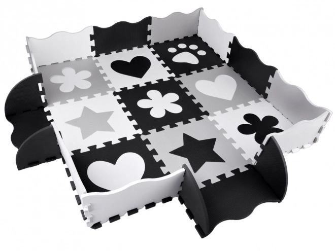 Kontrastna pjenasta podloga za puzzle s oblicima