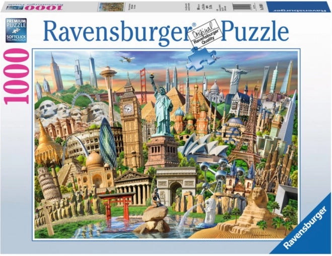 Puzzle svjetske znamenitosti 1000 dijelova RAVENSBURGER
