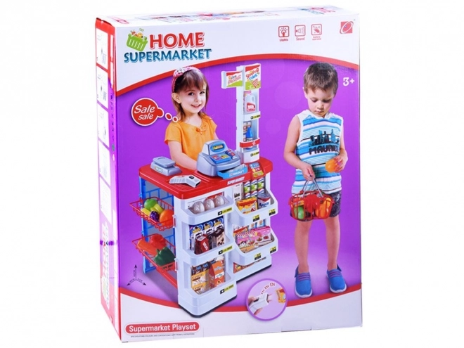 Dječji supermarket s blagajnom i skenerom