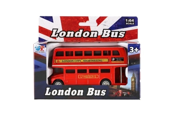 Crveni dvokatni autobus London 12 cm