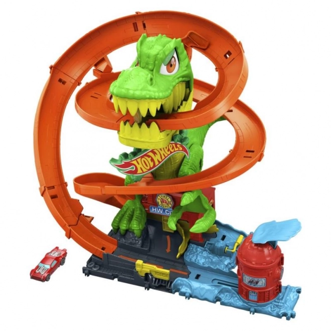 T-rex napada vatrogasnu stanicu iz Hot Wheels grada