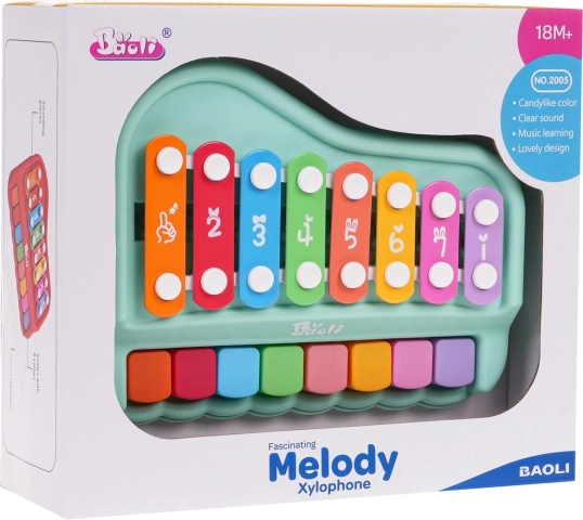 Glazbeno pianino i ksilofon 2-u-1 za djecu – Zelena