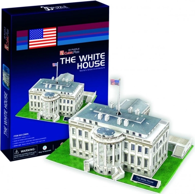 CUBICFUN 3D puzzle Bijela kuća – 64 dijela