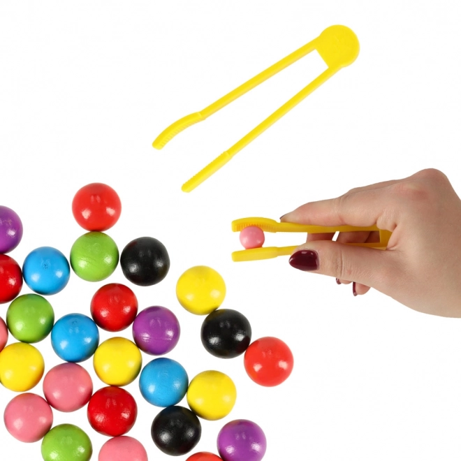 Obrazovna slagalica - šarene montessori kuglice