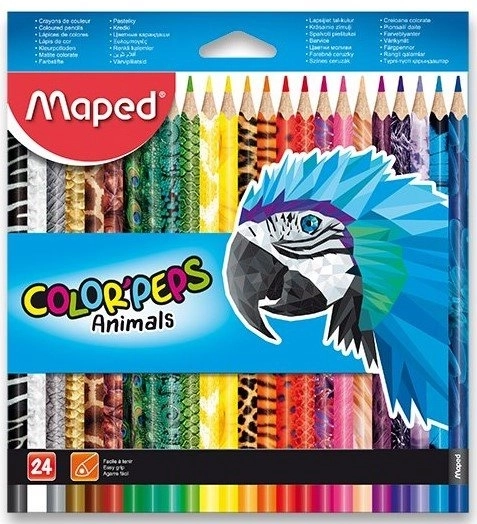 MAPED Trostrane bojice Color'Peps Animals 24 kom