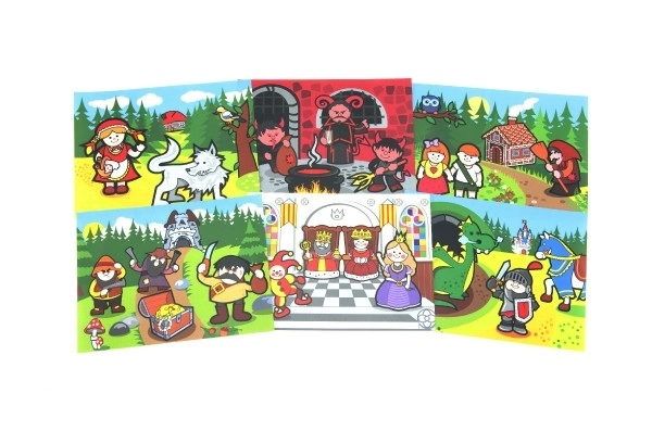Drvene kocke kubus Moje prve bajke 12 kom u kutiji 17x12,5x4cm