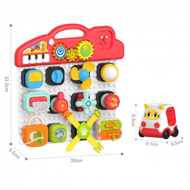 Woopie Montessori Dječji Manipulativni Panel Šareni Aktivni Panel