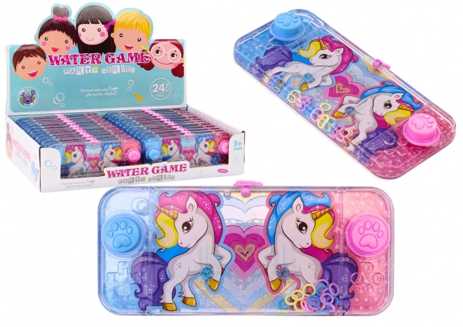Arkadna igra na vodenoj konzoli Pink Unicorn Pad Wheels