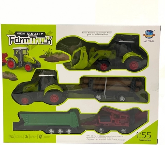 Igraći set traktor s prikolicom i dodacima