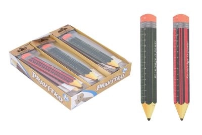 Drveno ravnalo u obliku olovke 12 cm