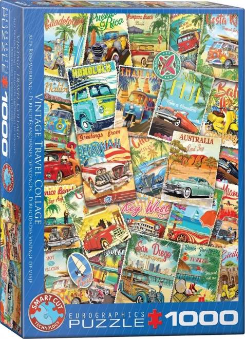 EUROGRAPHICS Puzzle Retro putopisna kolaž 1000 dijelova