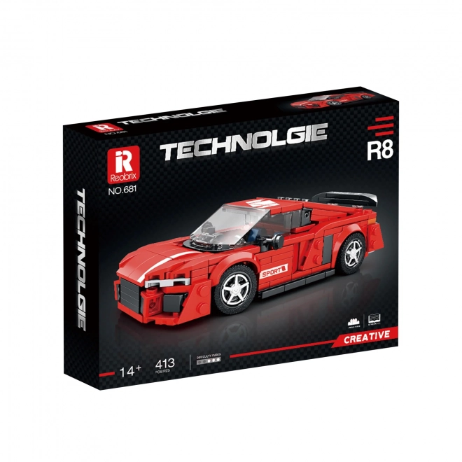 Građevni set Reobrix 681 Sportski auto 413 dijelova
