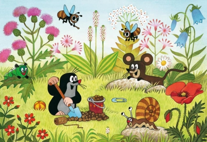 RAVENSBURGER Puzzle Krtko u vrtu 2x24 dijelova