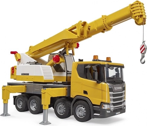 Bruder SCANIA s dizalicom LIEBHERR – mobilna dizalica 1:16 sa svjetlima i zvukovima