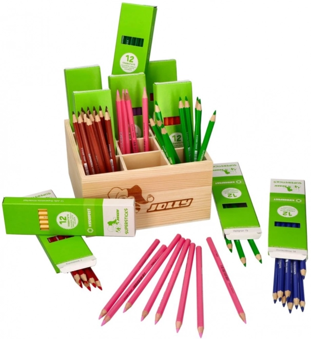 Supersticks Classic Set u Drvenoj Kutiji, 144 kom