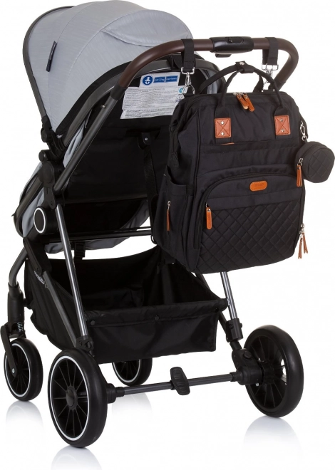 CHIPOLINO Torba za prematanje, ruksak Obsidian