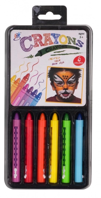 Set pastelnih boja za crtanje na licu 6 boja