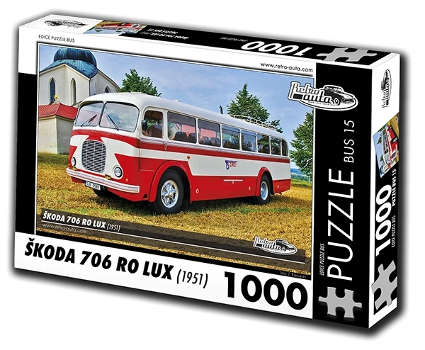 Puzzle Retro-Auta Škoda 706 RO Lux 1951 1000 komada