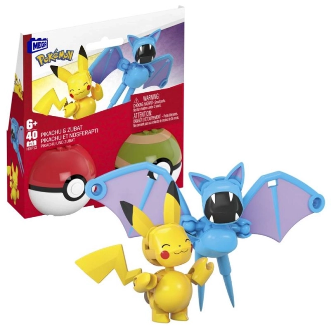 Mega pokÉmon pokÉball - pikachu i zubat