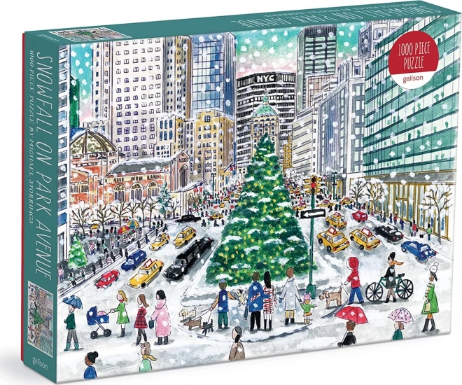 Puzzle Snježženje na Park Avenue Michaela Storringsa - 1000 dijelova