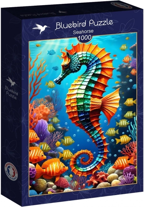 Puzzle Plava ptica Morski konjić 1000 dijelova