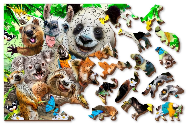 Drvene puzzle medvjeđi raj
