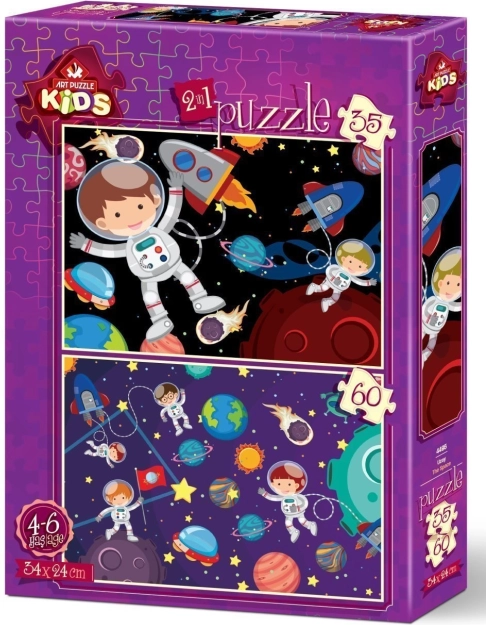 Set slagalica s motivom svemira 35 + 60 dijelova ART PUZZLE