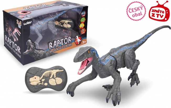 Raptor na daljinsko upravljanje, sivi 45 cm