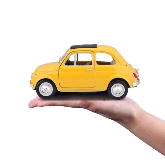 Bburago model automobila Fiat 500 F 1965 žuti 1:24