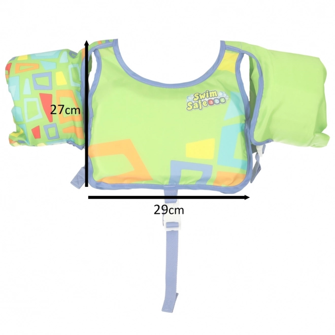 Dječji plivački prsluk Bestway za dob 3-6 godina, 19-30 kg, zelena