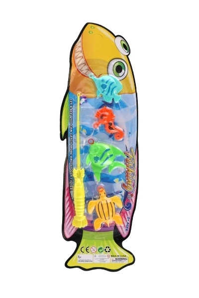 Igra riba/ribar sa štapom 26cm plastika 5 boja na karti 15,5x49x2cm