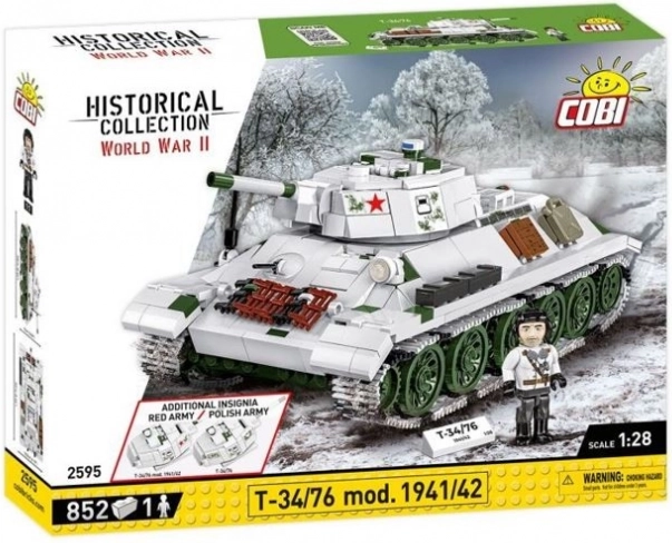 Konstruktorski set T-34/76 mod. 1941/42 - 852 dijelova
