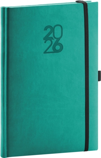 Tjedni planer Notique Aprint Top 2026 tirkizni 15 x 21 cm