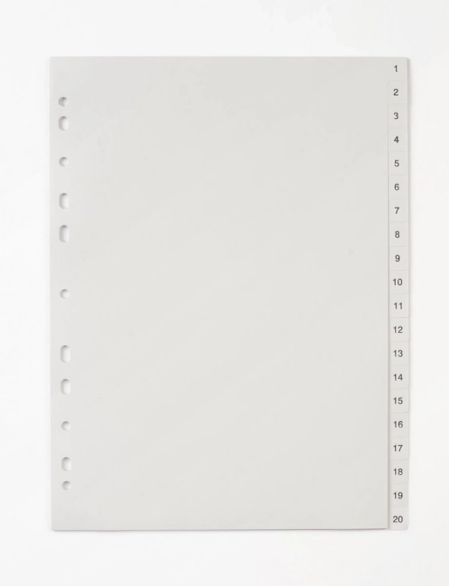 Razdjelnik A4 1-20 PP