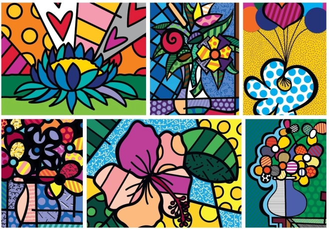 Puzzle kolaž cvijeća 2000 dijelova