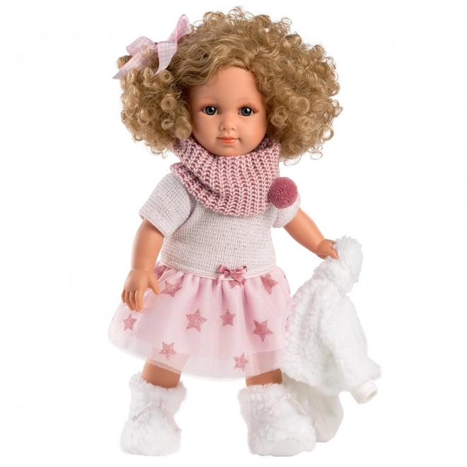 Llorens 53542 ELENA - realistična lutka s mekanim tkaninskim tijelom - 35 cm