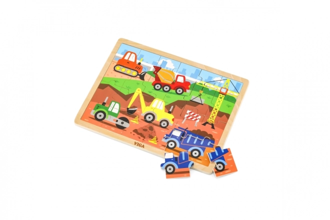 Drvene puzzle 24 dijelova - građevina
