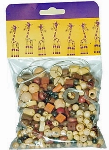 Detoa mix smeđe‑prirodnih drvenih perli 110 g