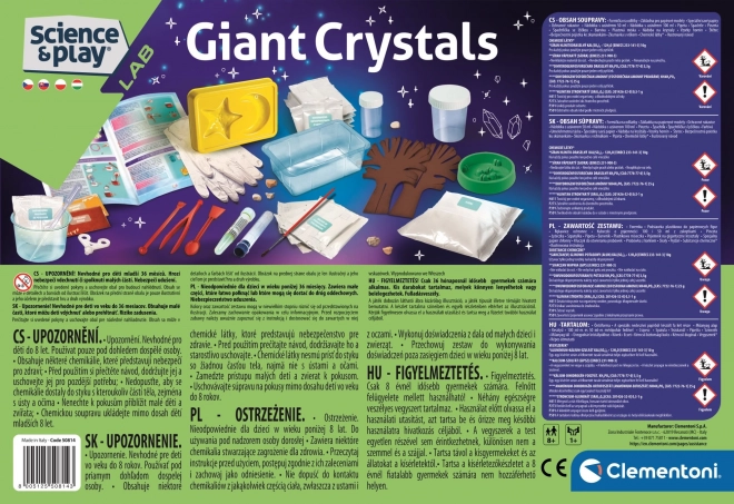 CLEMENTONI Science&Play Laboratorij: Mega svjetleći kristali