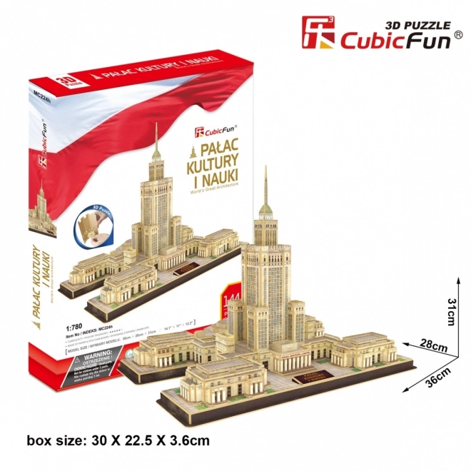 144 dijelova 3D puzzle Palača kulture i znanosti