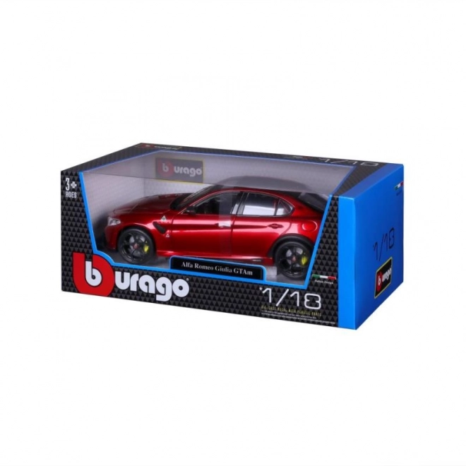 Bburago 1:18 Plus - Alfa Romeo Giulia GTAm - Metalik crvena