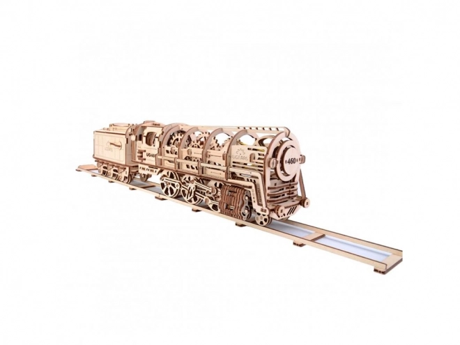 Mehaničke drvene puzzle UGEARS - Parna lokomotiva s tendrom